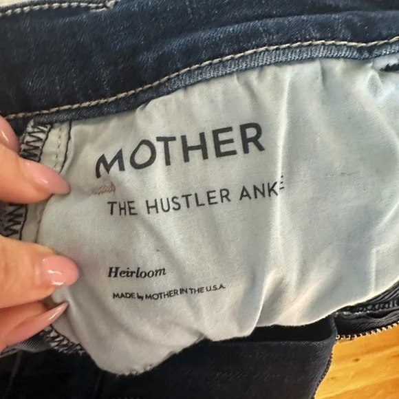 MOTHER The Hustler Ankle Blue Jeans - Picture 4 of 8